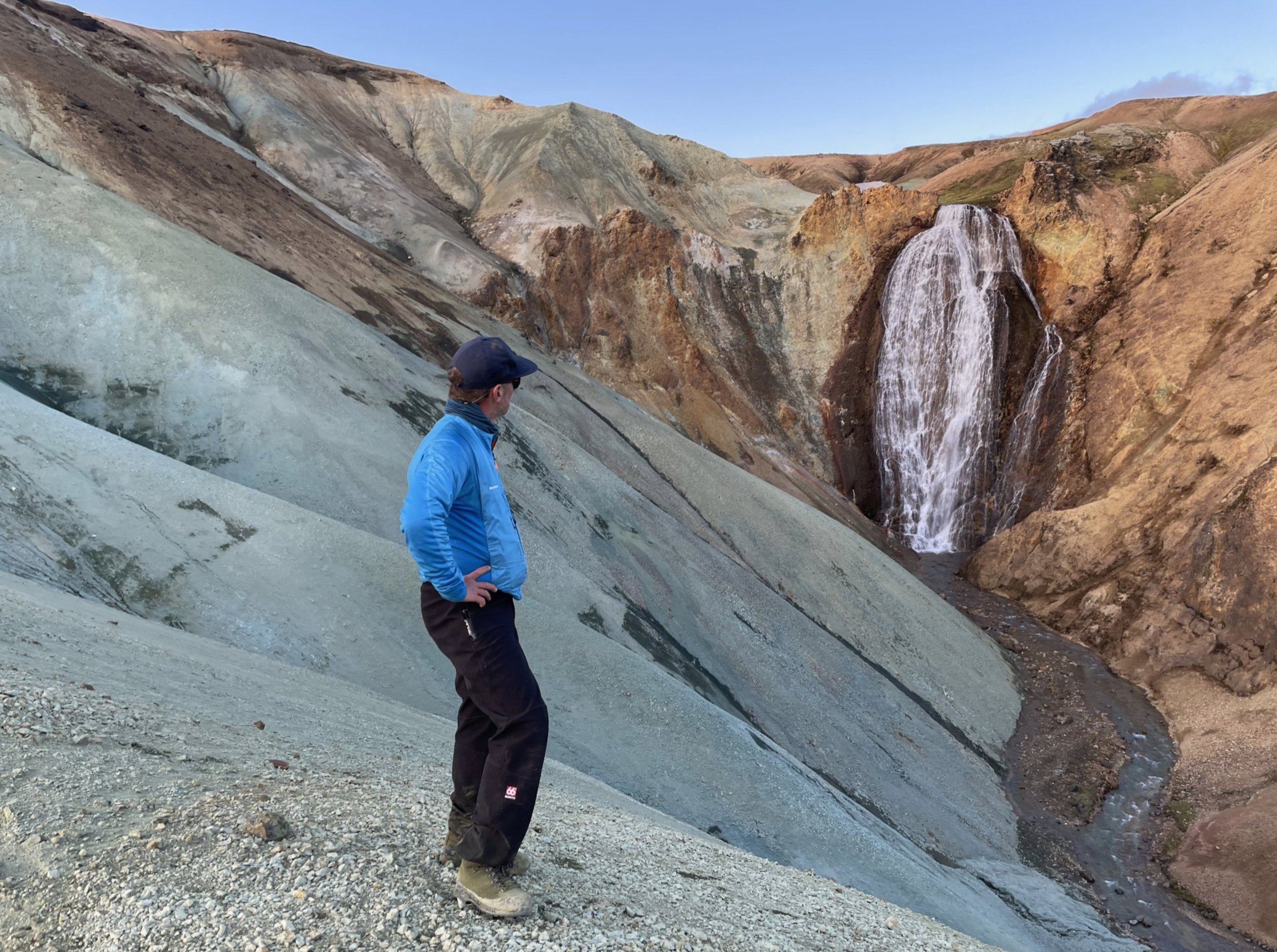 Við Efri-Ljósárfossa að Fjallabaki